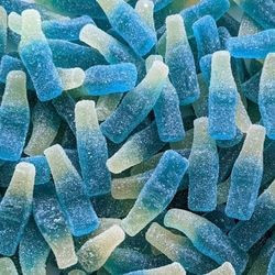 Bouteille Framboise Bleue Sucrée 100 GR Dulceplus