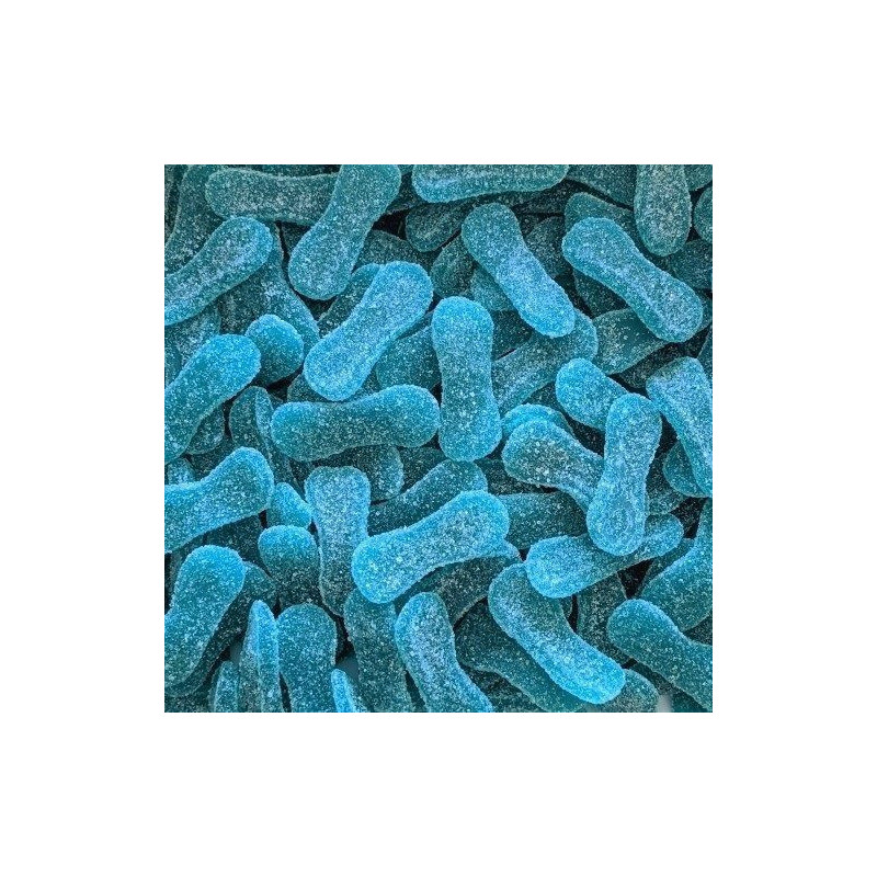 Langues BLEUES à la Framboise sucrées 100 GR Dulceplus