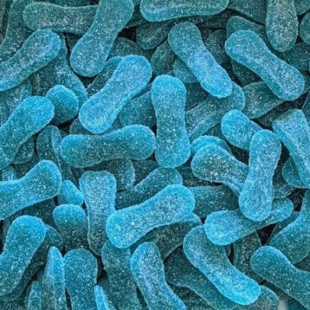 Langues BLEUES à la Framboise sucrées 100 GR Dulceplus